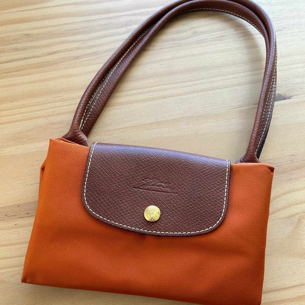 Longchamp Le Pliage | Orange Shoulder Tote Bag